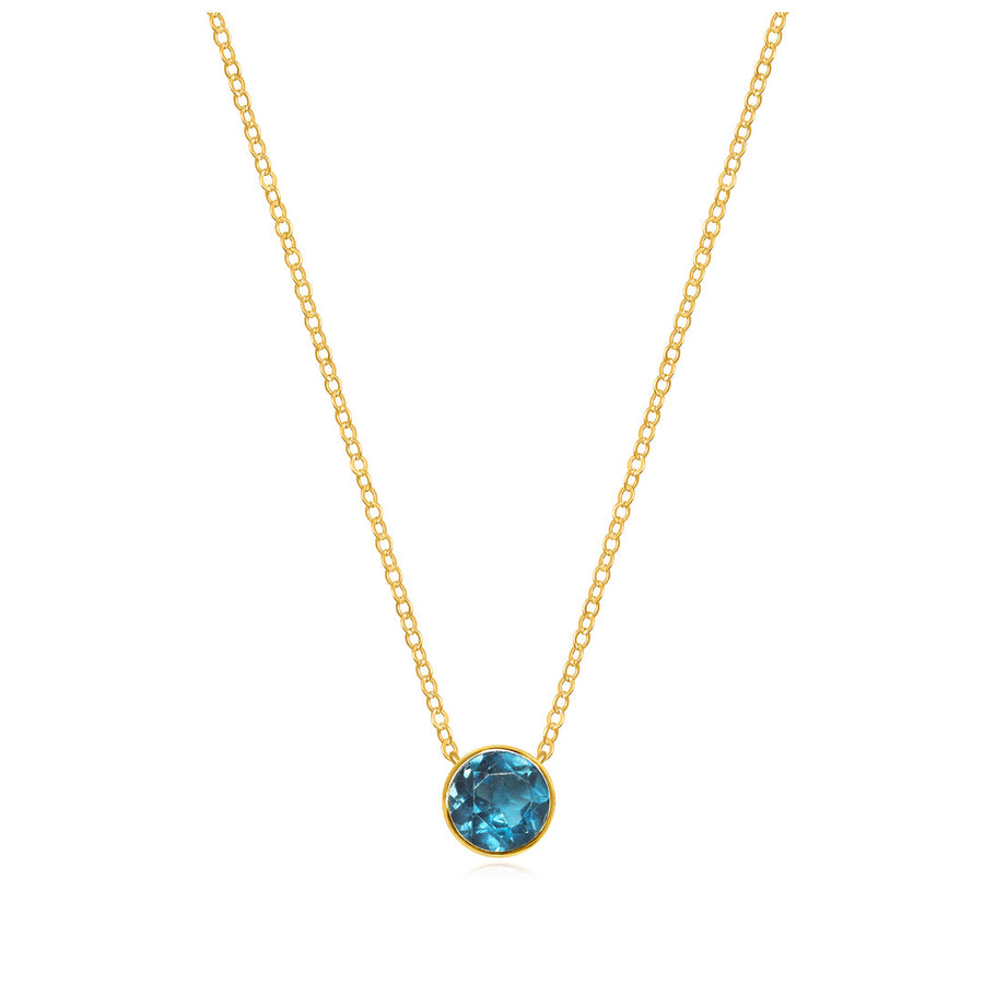 September London Blue Topaz Necklace