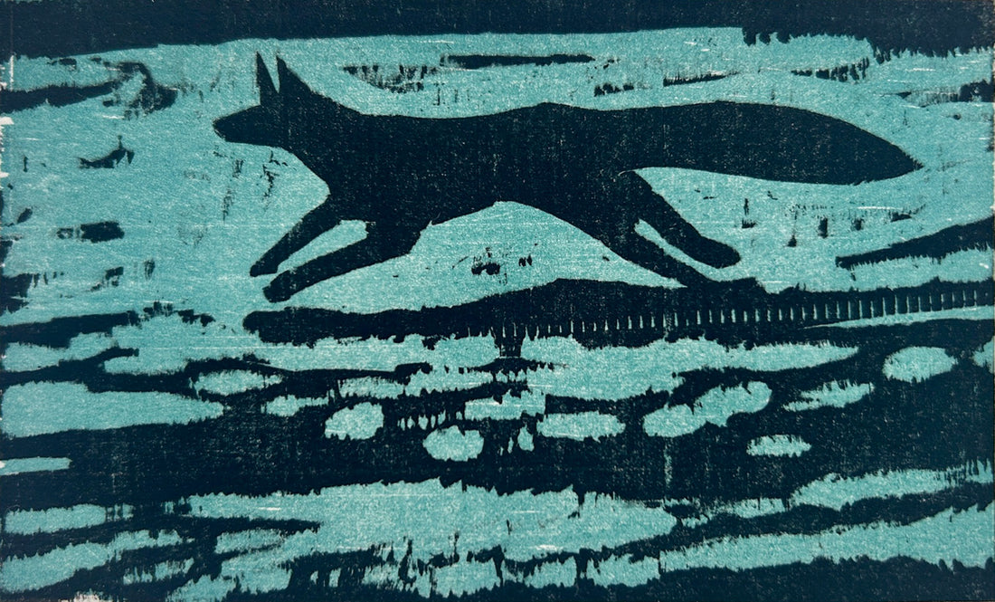 Night Run 8x10 | Woodblock Print