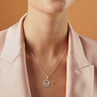 Pile Pendant Necklace | Silver