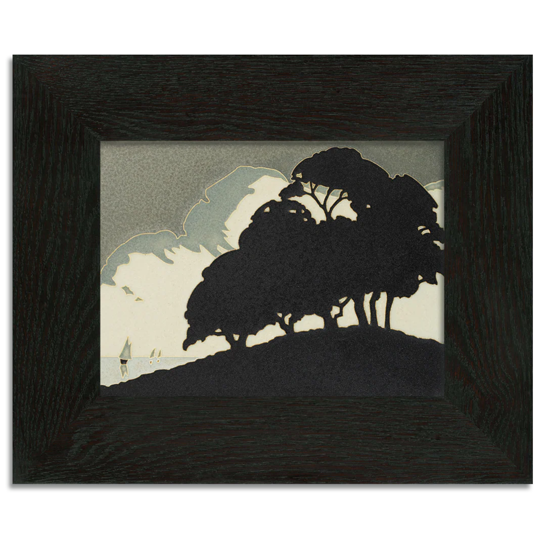 Motawi Pedro's Trees in Orange - 6x8