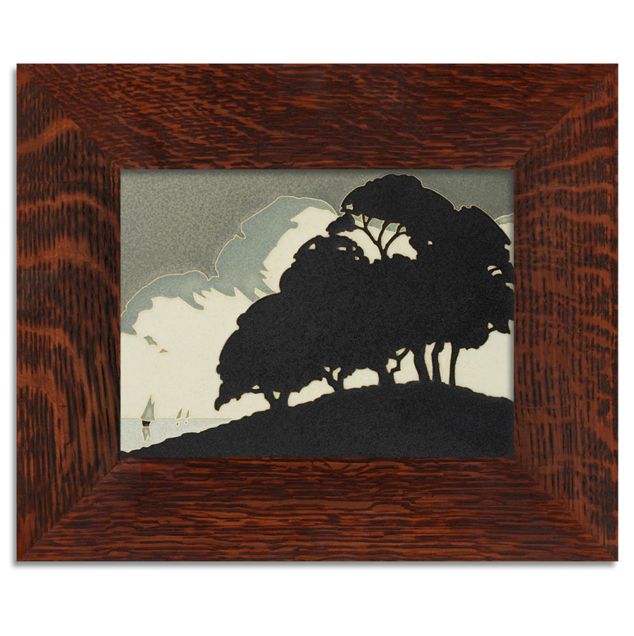 Motawi Pedro's Trees in Orange - 6x8 – The Artisan's Bench