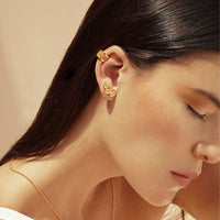 Sophia Cuff Earrings | Gold