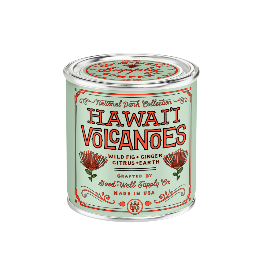 Hawaii Volcanoes Candle