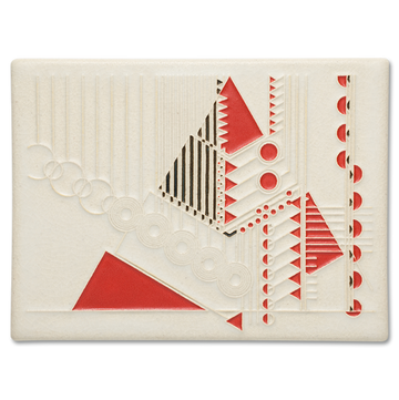 Motawi Taliesin Tree in Red - 6x8