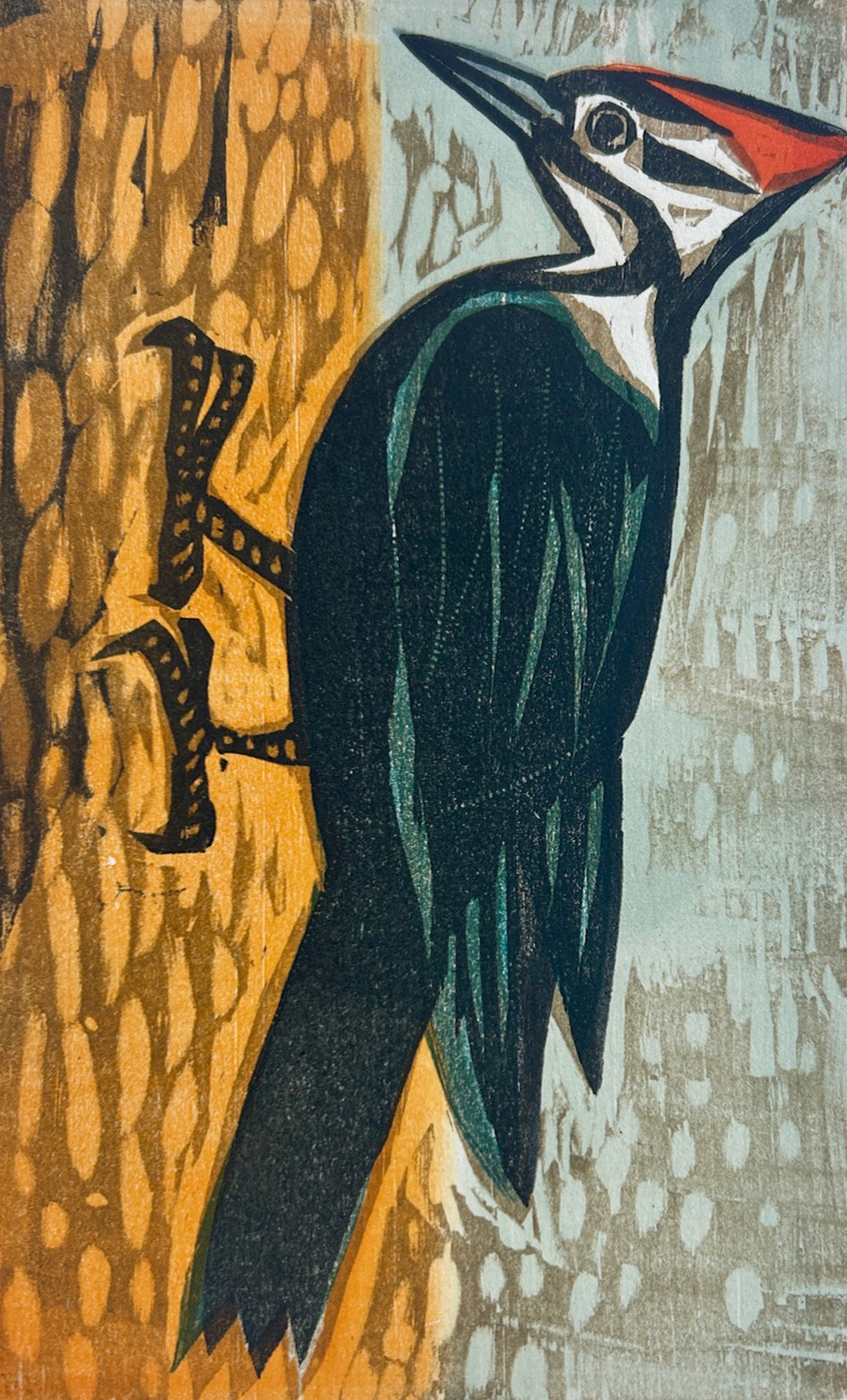 Woodland Neighbor 11x14 | Woodblock Print