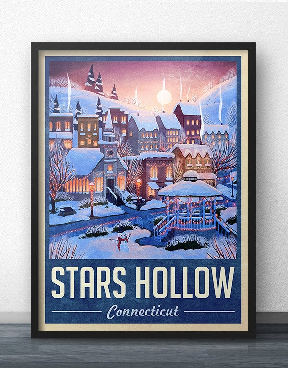 Stars Hollow Winter Poster | Multiple Sizes