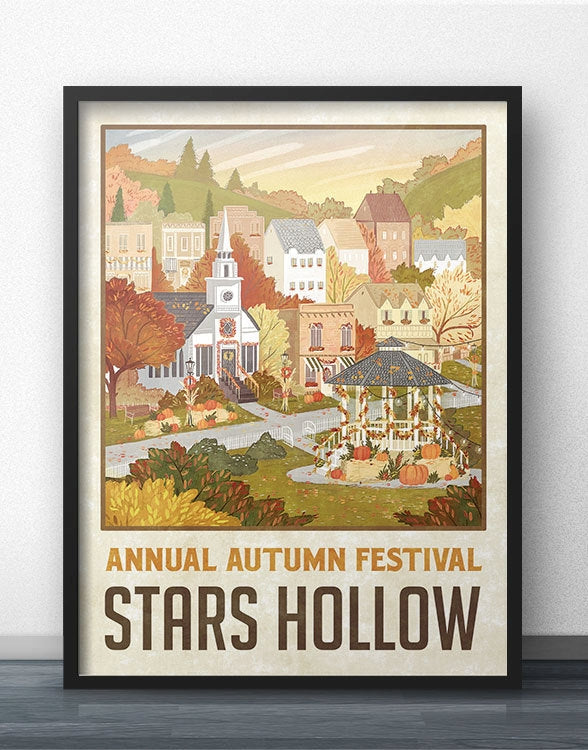 Autumn Festival | Stars Hollow Poster | Multiple Sizes