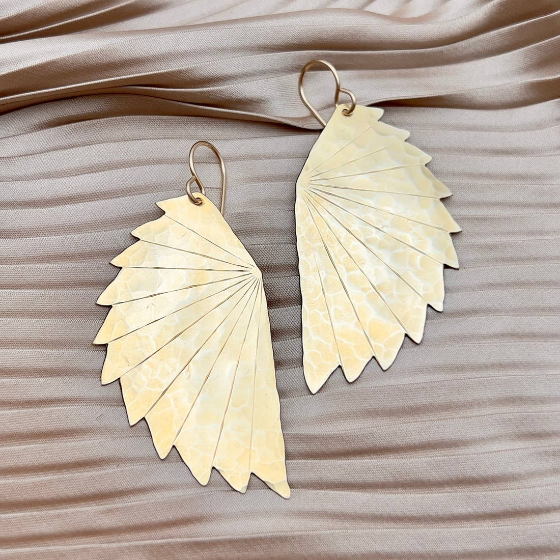 Spiked Winged Earrings | Gold