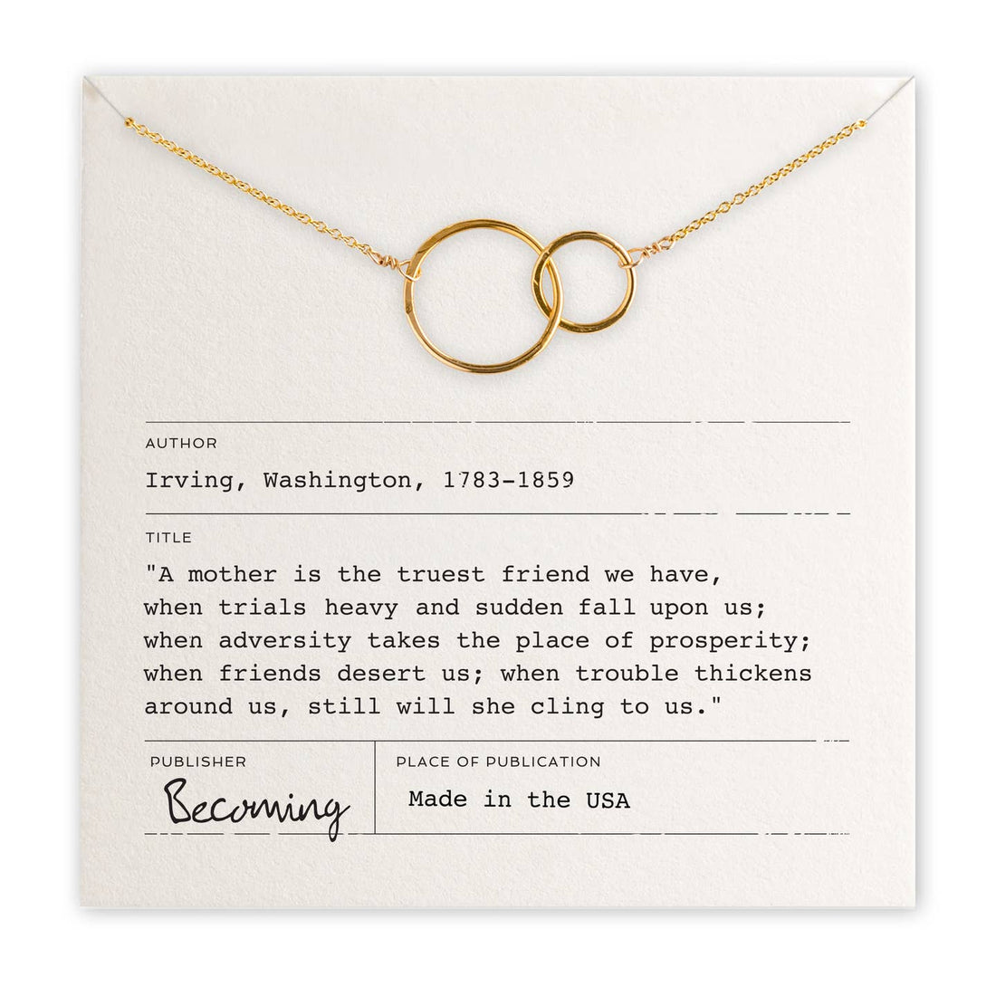 Mother Necklace | Gold