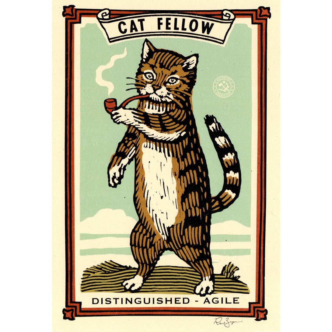 Cat Fellow Print