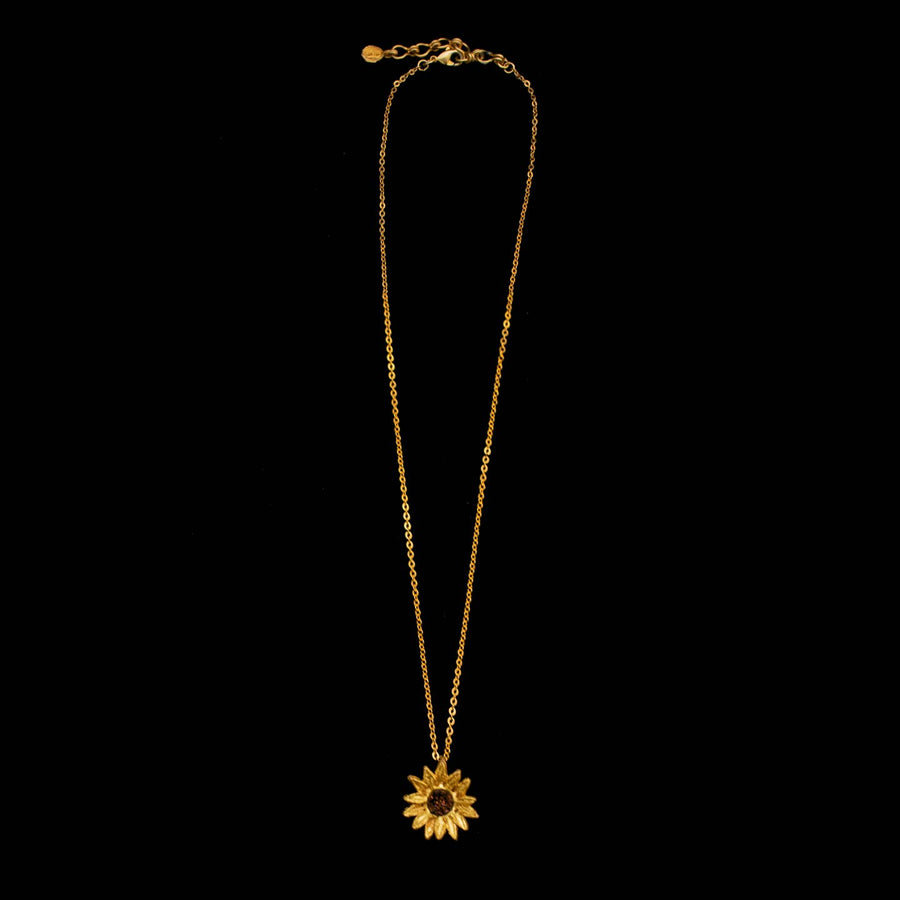 Sunflower Petite Pendant Necklace