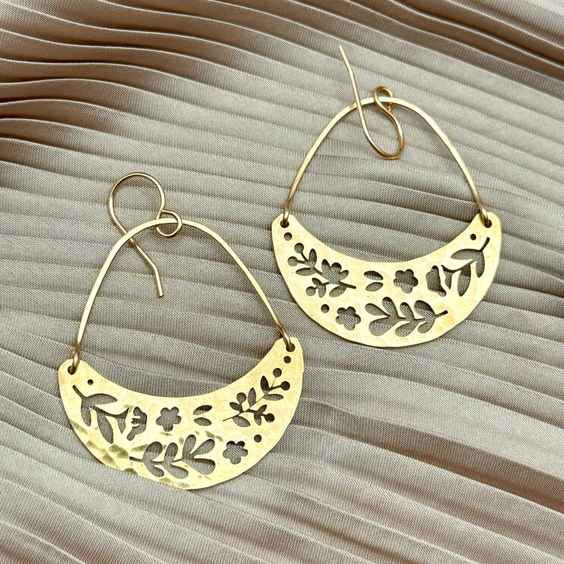 Forest Moon Earrings | Gold