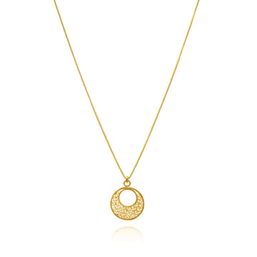 Pile Pendant Necklace | Gold
