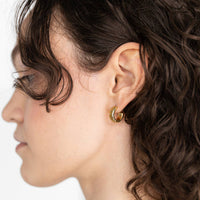Artifact Brass Hoop Earrings