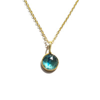 Blue Kyanite Round Necklace