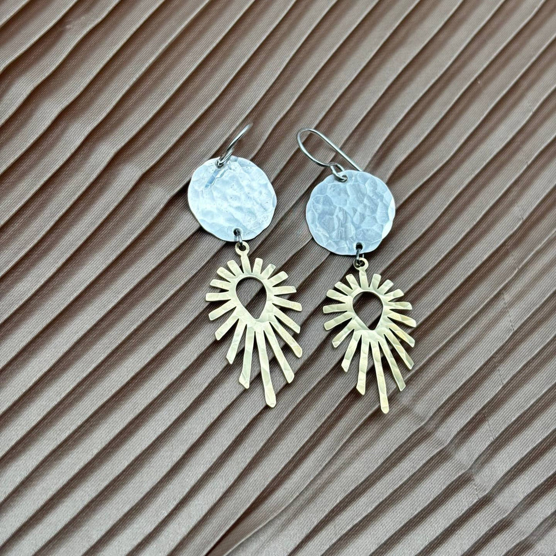 Burst Earrings | Silver/Gold