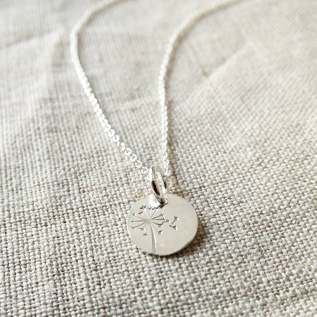 Dandelion Wishes Necklace | Silver