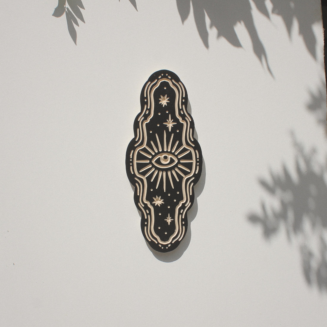 11" Eye Carved Wall Hanging