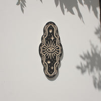 11" Eye Carved Wall Hanging