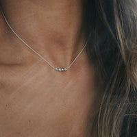 May You Be Happy Necklace | Silver - The Artisan's Bench
