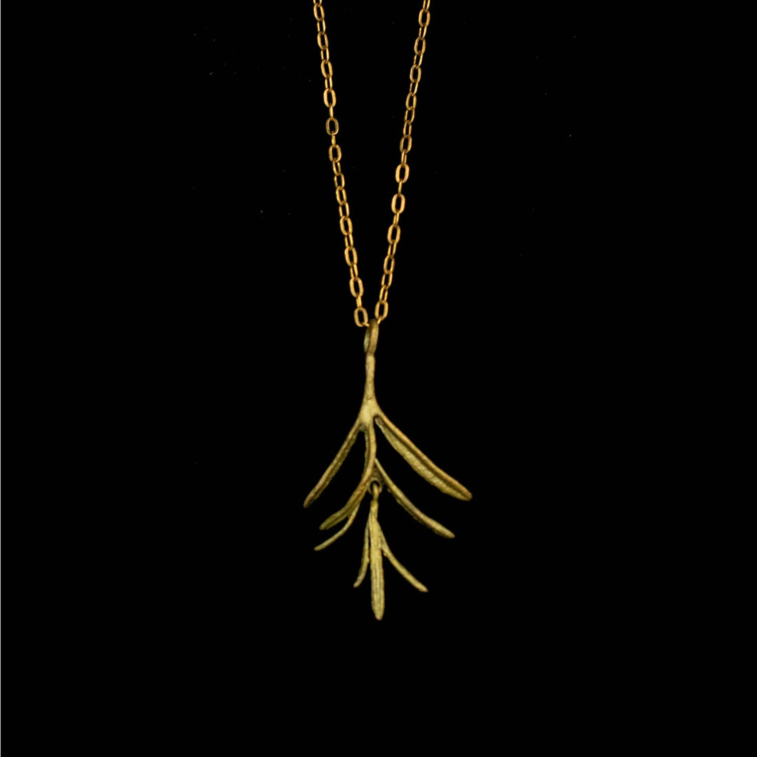 Petite Herb Rosemary Necklace - The Artisan's Bench