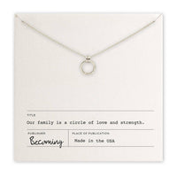 Family Circle Necklace | Silver