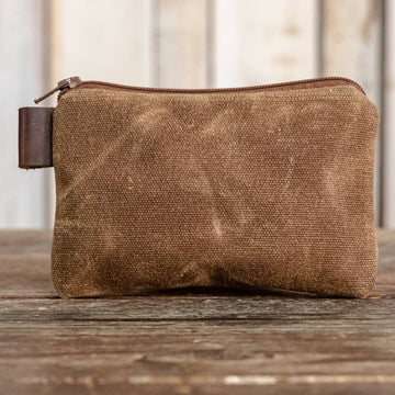 Small Waxed Canvas Pouch | Pecan