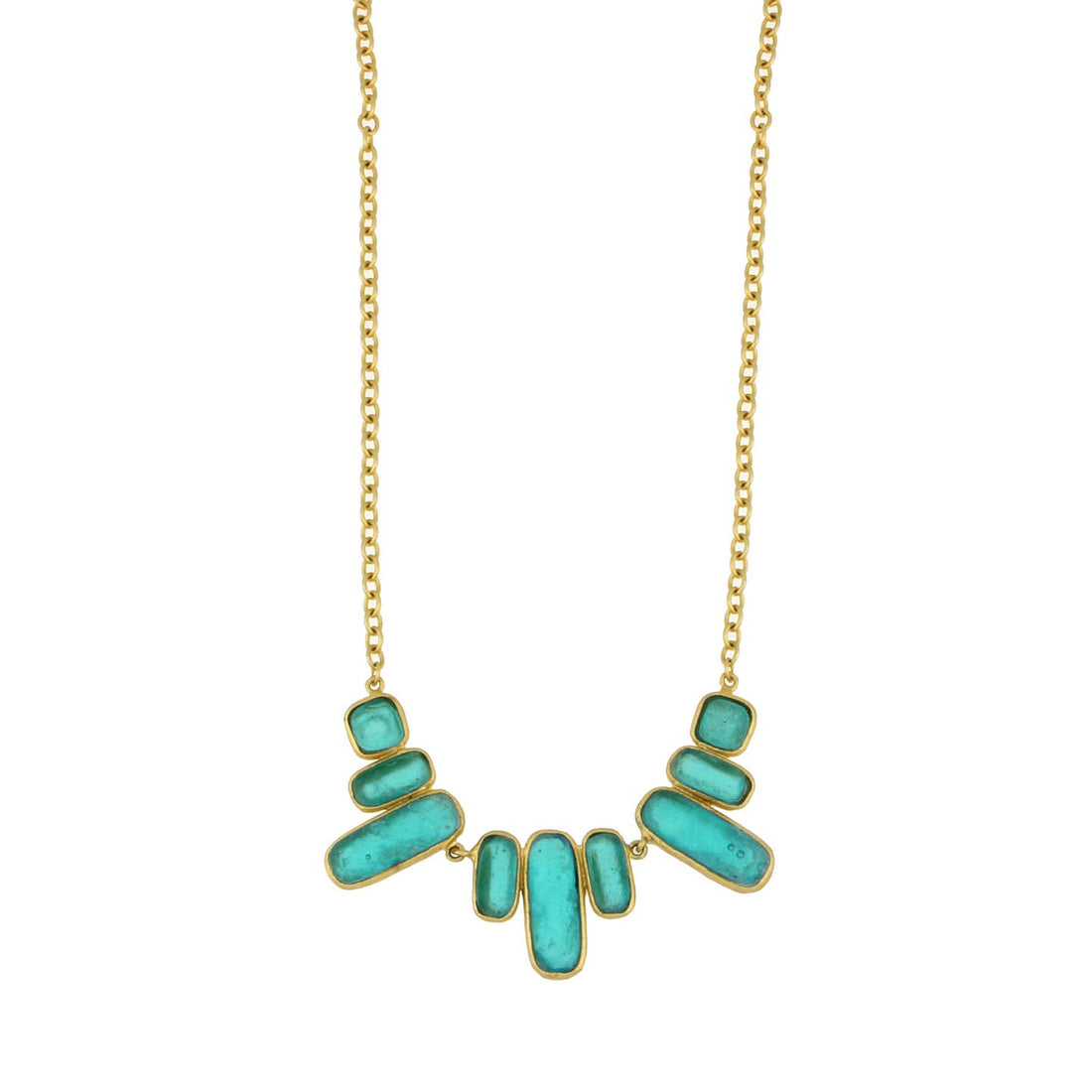 Geo Bubble Necklace | Teal