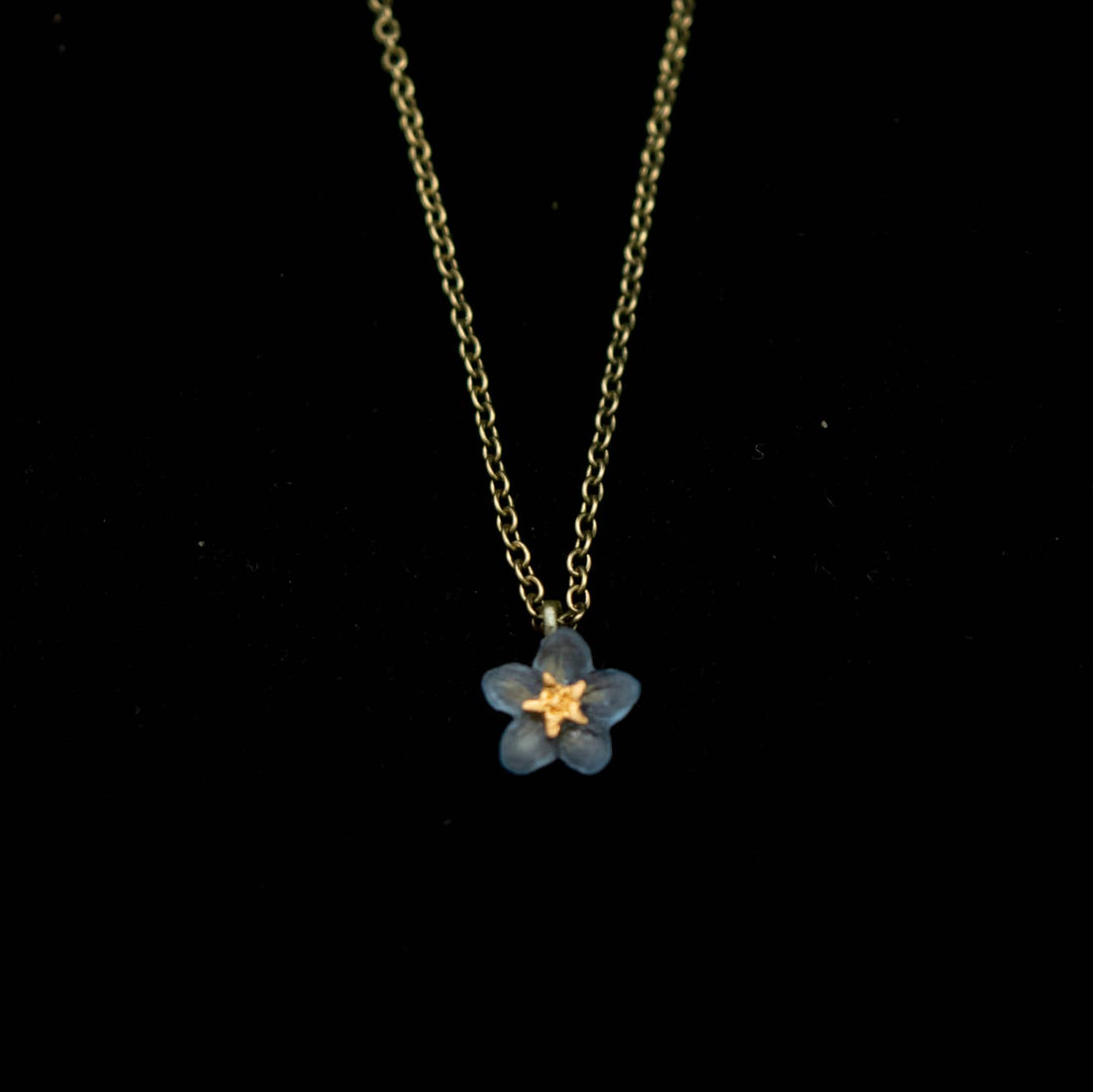 Forget Me Not Single Flower Necklace
