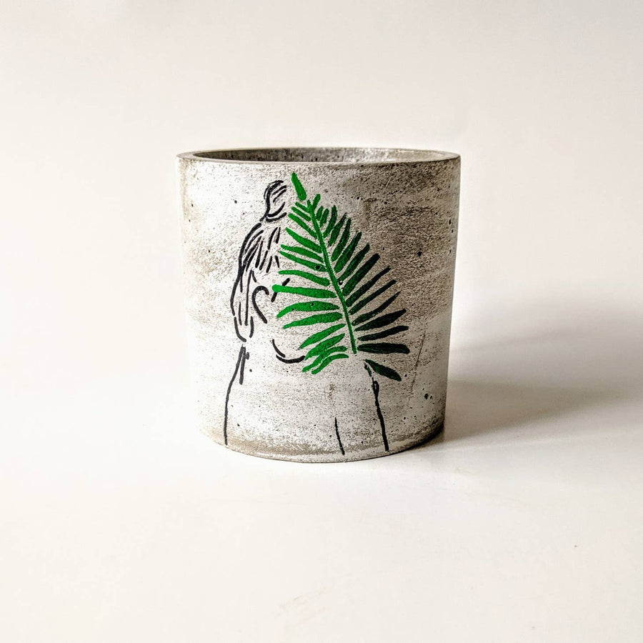 Shelby (Fern) Concrete Planter