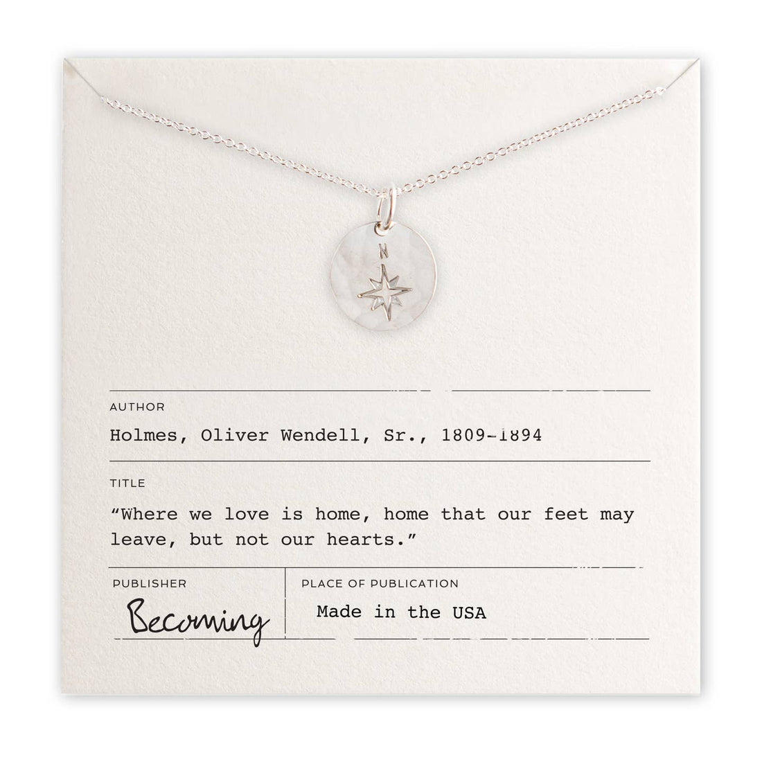 North Star Necklace | Silver