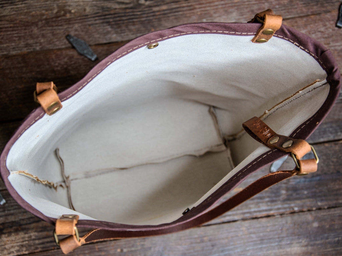 Canvas Leather Bag | Dolly - The Artisan's Bench