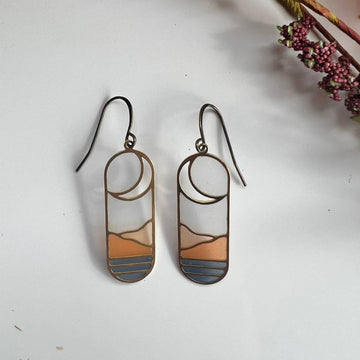 Horizon Stained Glass Earrings