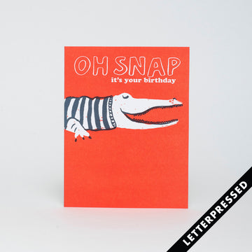 Crocodile Birthday (Oh Snap) Card