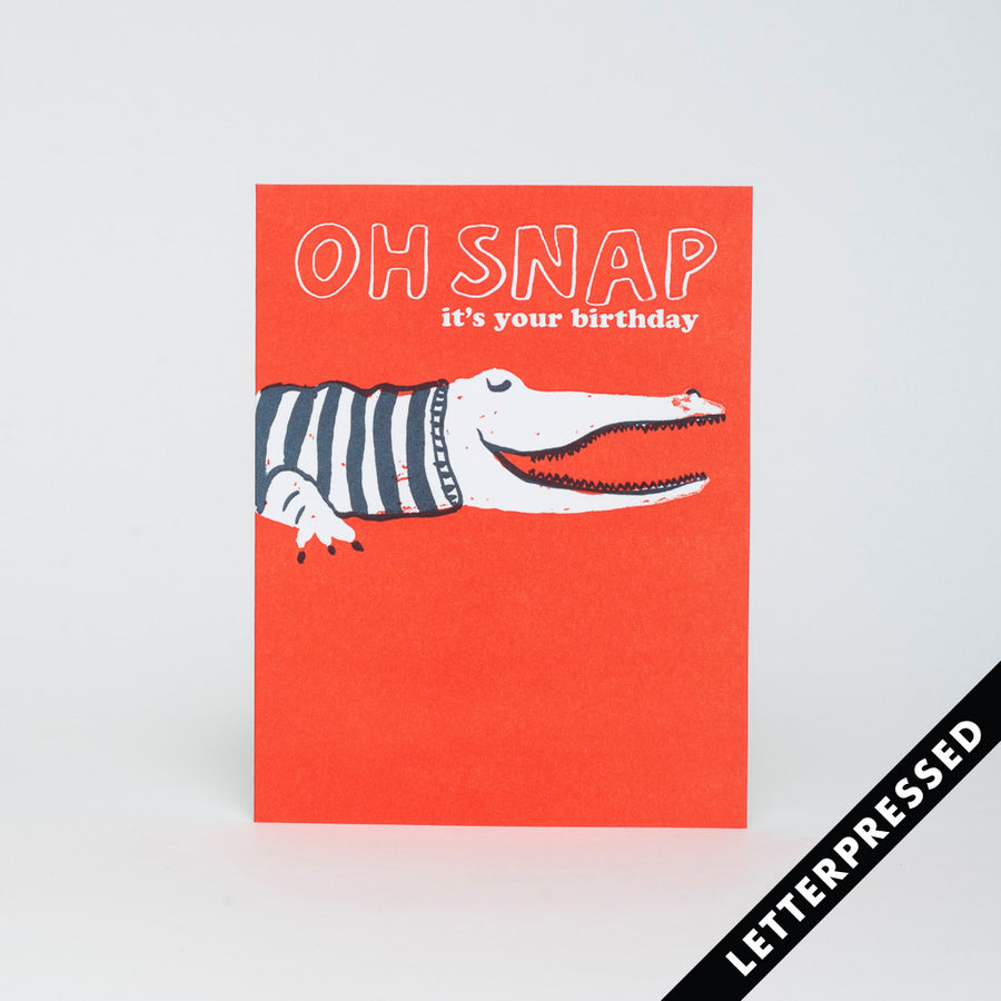 Crocodile Birthday (Oh Snap) Card