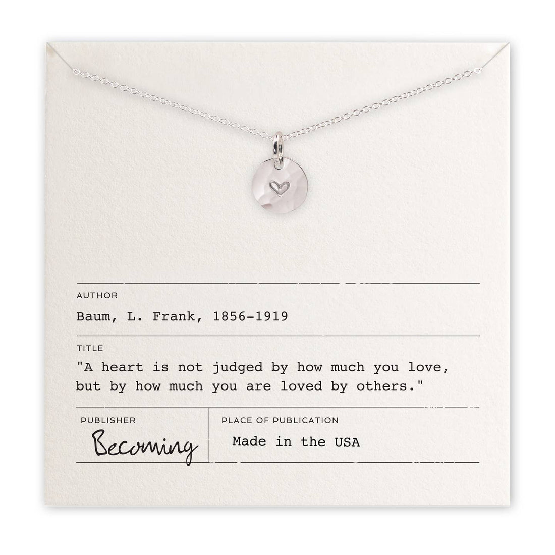 Heart Necklace | Silver