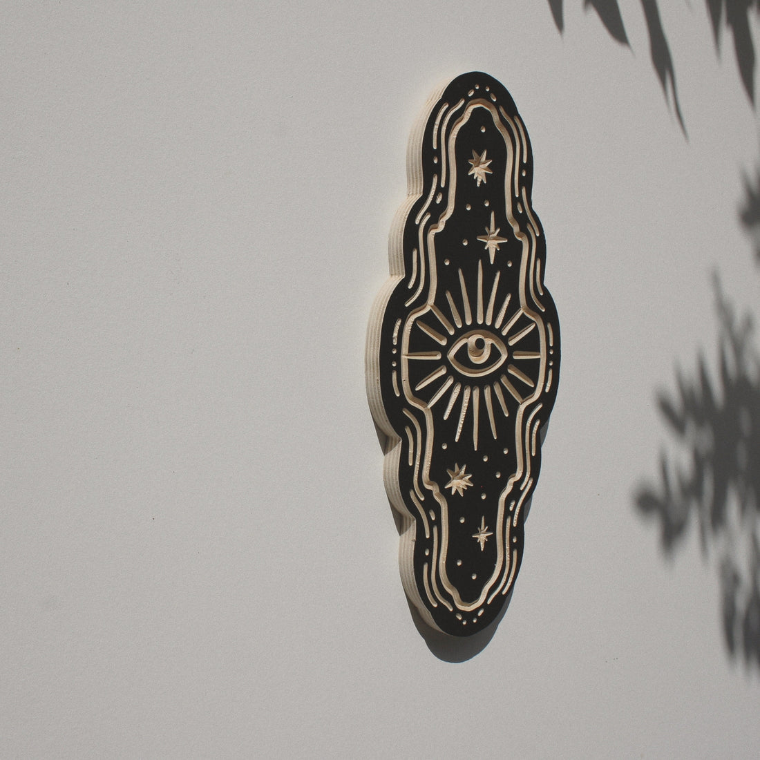 11" Eye Carved Wall Hanging