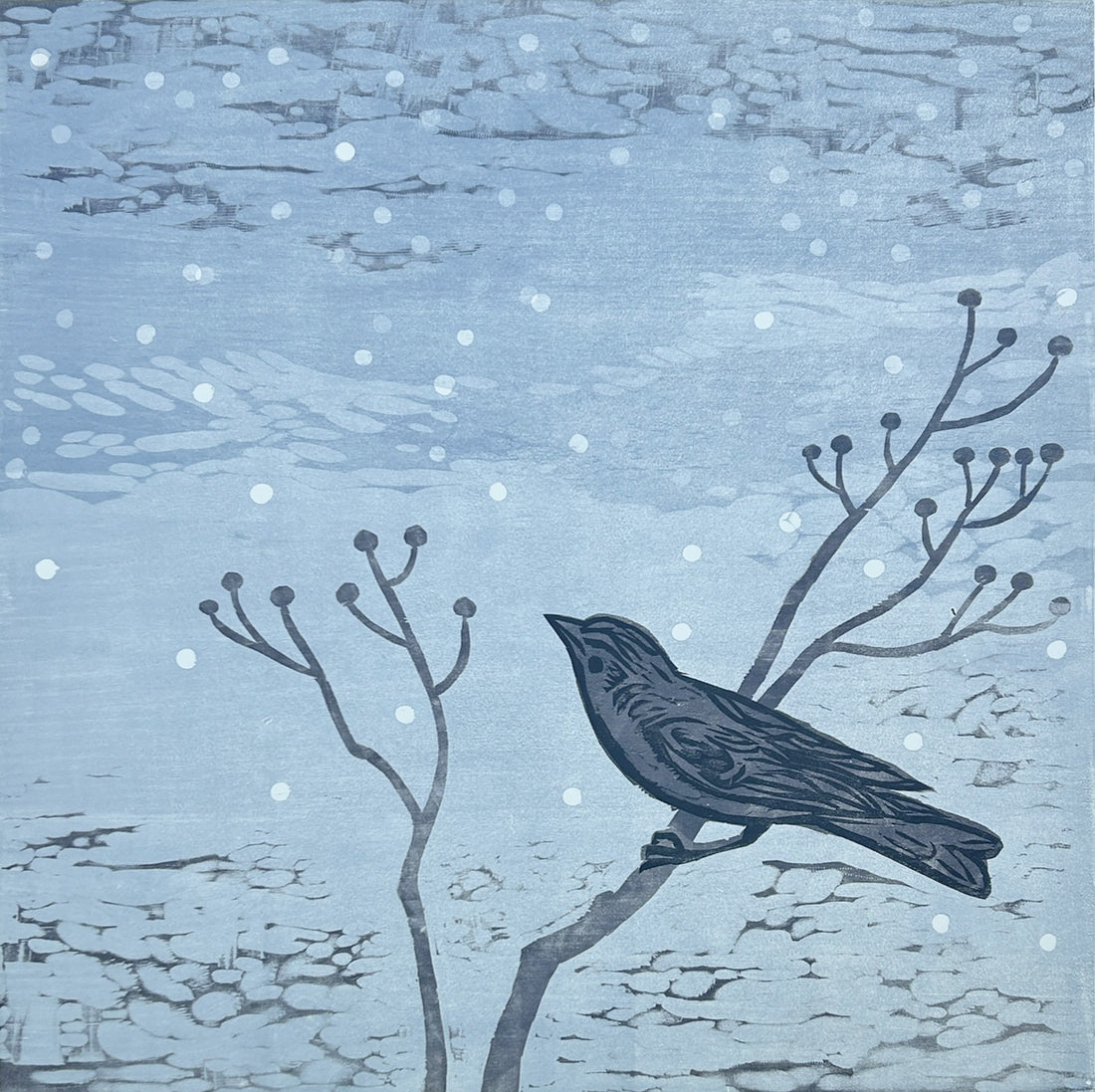 Sparkle 24x24 | Woodblock Print