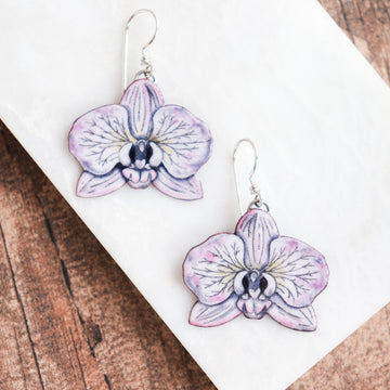 Orchid Silhouette Earrings