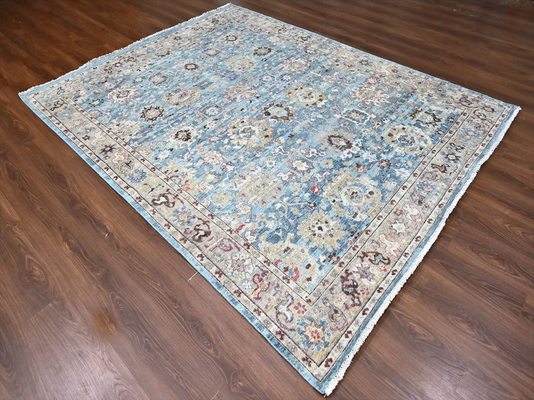 7'8"x9'8" | Blue Tabriz | Wool | 210000031261