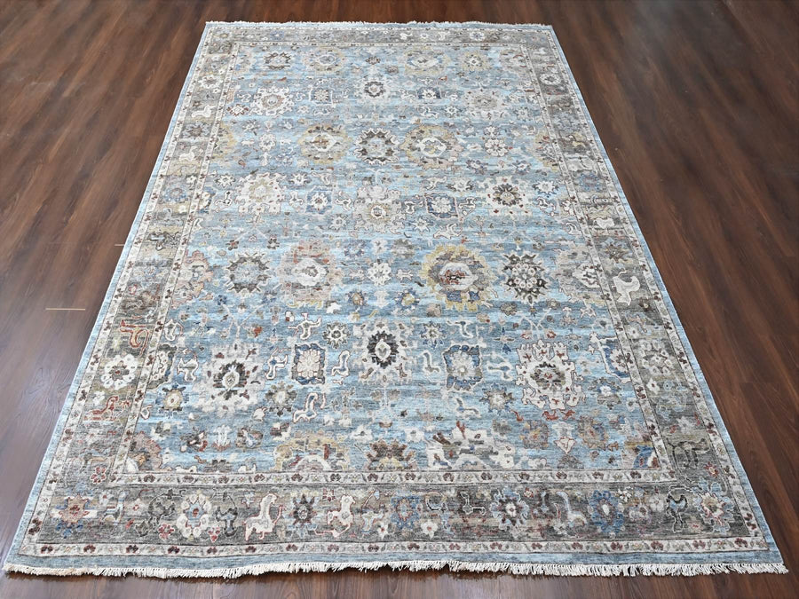 9'0" x 11'9" | Blue Distressed Persian | Wool | 210000028912