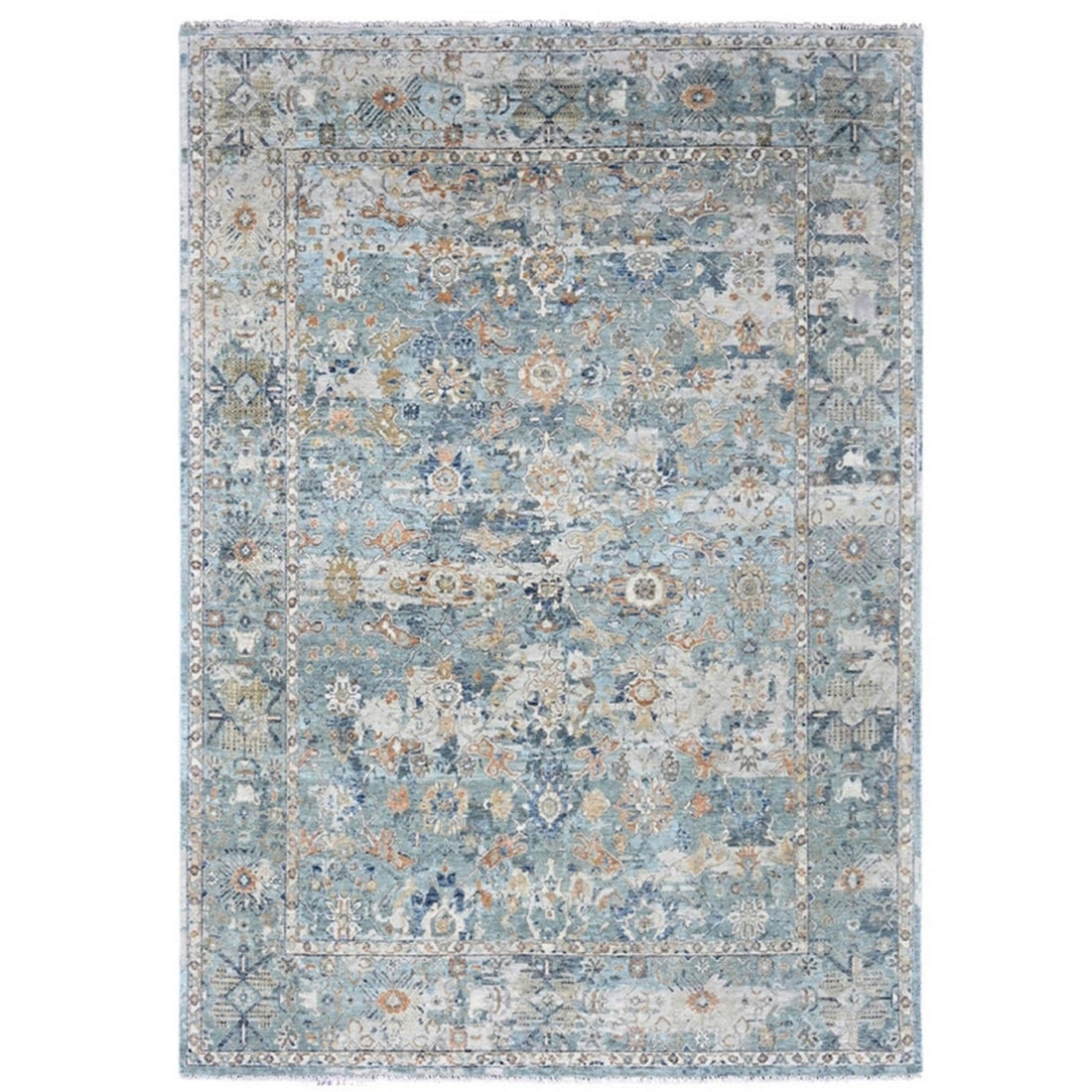 8'10" x 11'10" | Silver Blue Persian | Wool | 210000028913