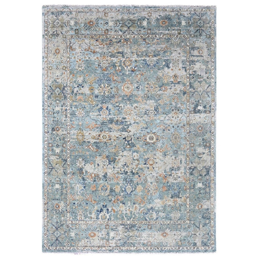 8'10" x 11'10" | Silver Blue Persian | Wool | 210000028913