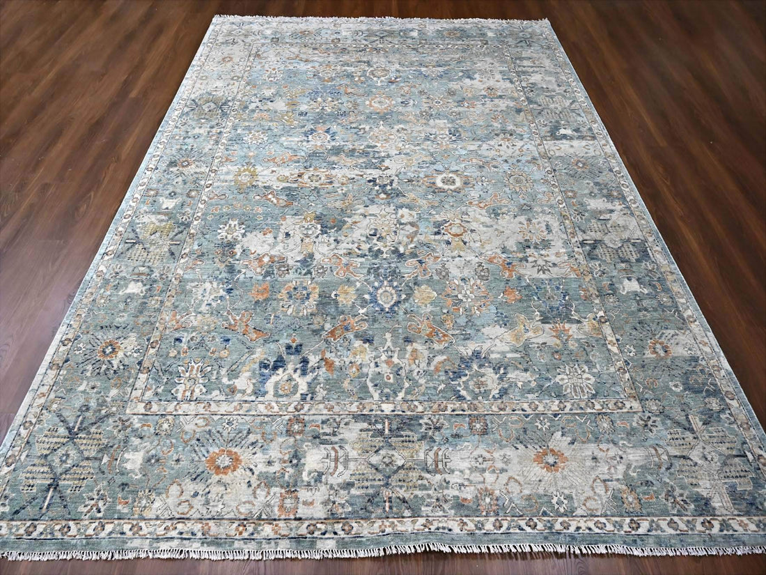 8'10" x 11'10" | Silver Blue Persian | Wool | 210000028913