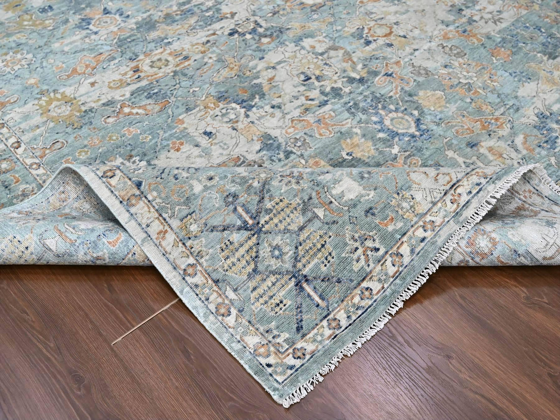 8'10" x 11'10" | Silver Blue Persian | Wool | 210000028913