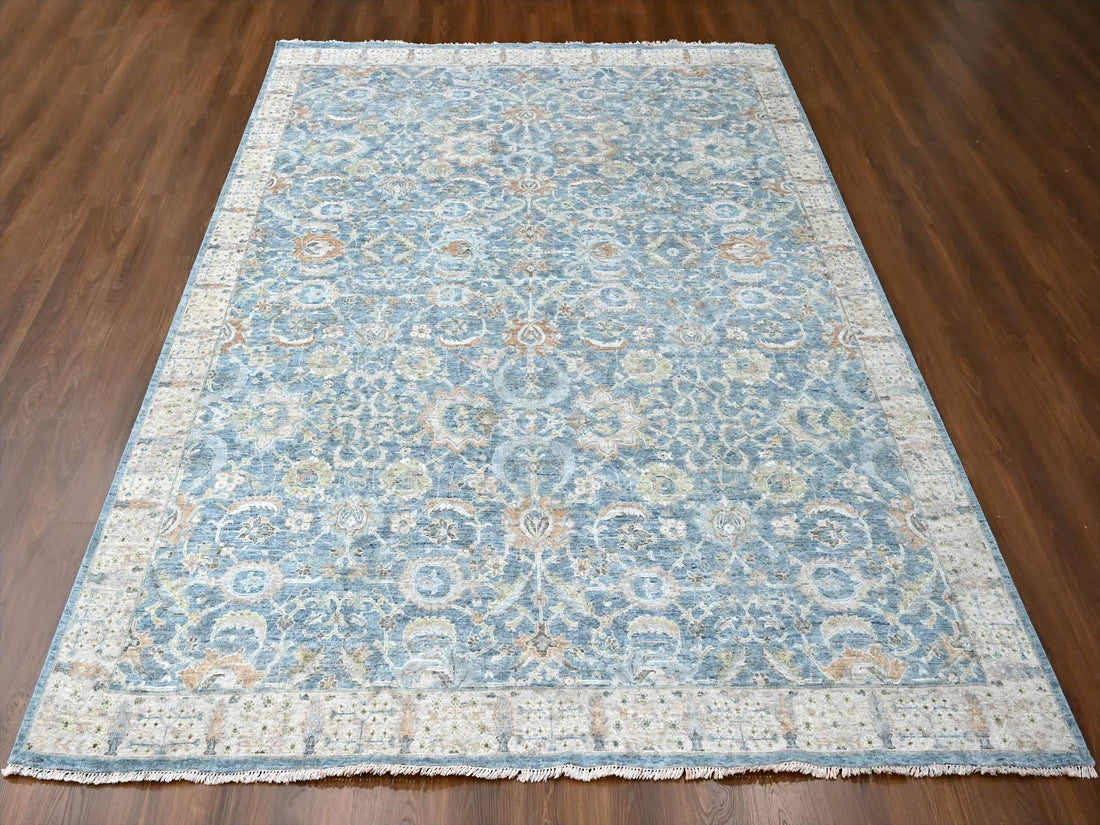 9'0" x 12'0" | Blue Distressed Persian | Wool | 210000028929