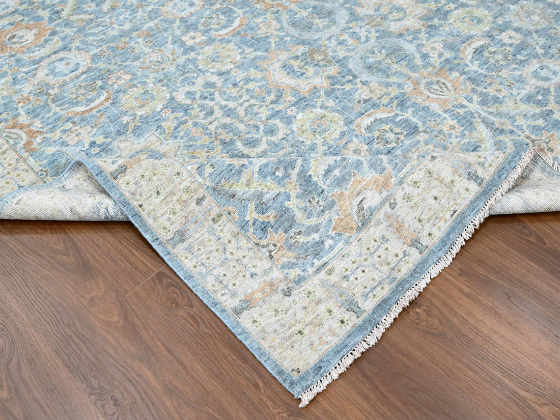 9'0" x 12'0" | Blue Distressed Persian | Wool | 210000028929