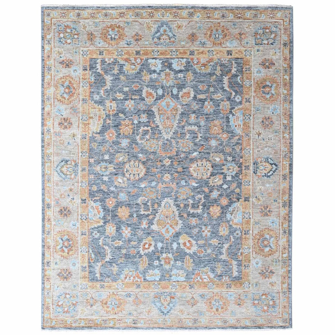 8'10" x 12'0" | Grey Oushak | Wool | 210000028930