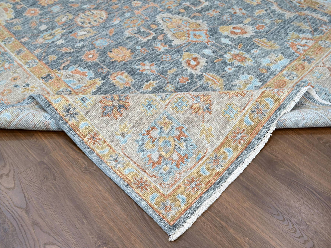 8'10" x 12'0" | Grey Oushak | Wool | 210000028930