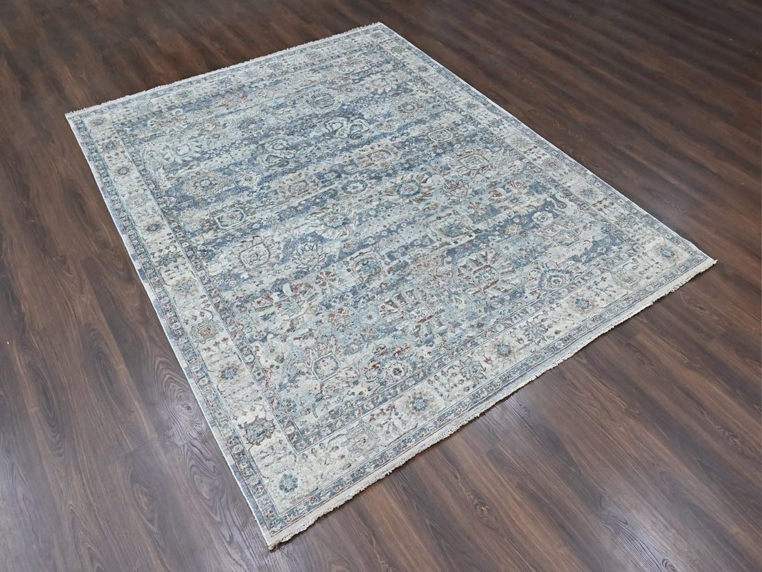 8' x 10'1" | Gray Erased | Wool | 210000032100